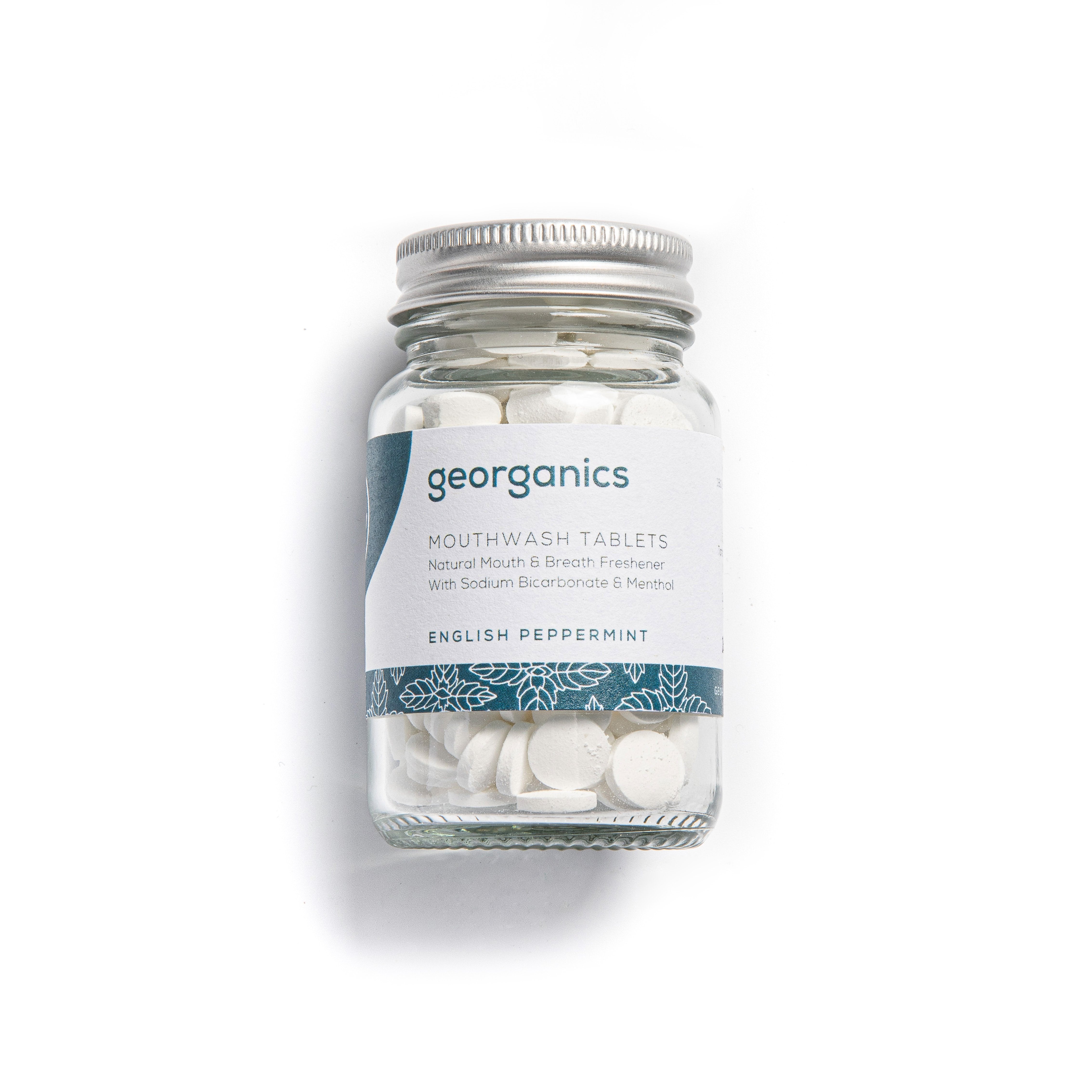 Georganics Peppermint Mouthwash Tablets