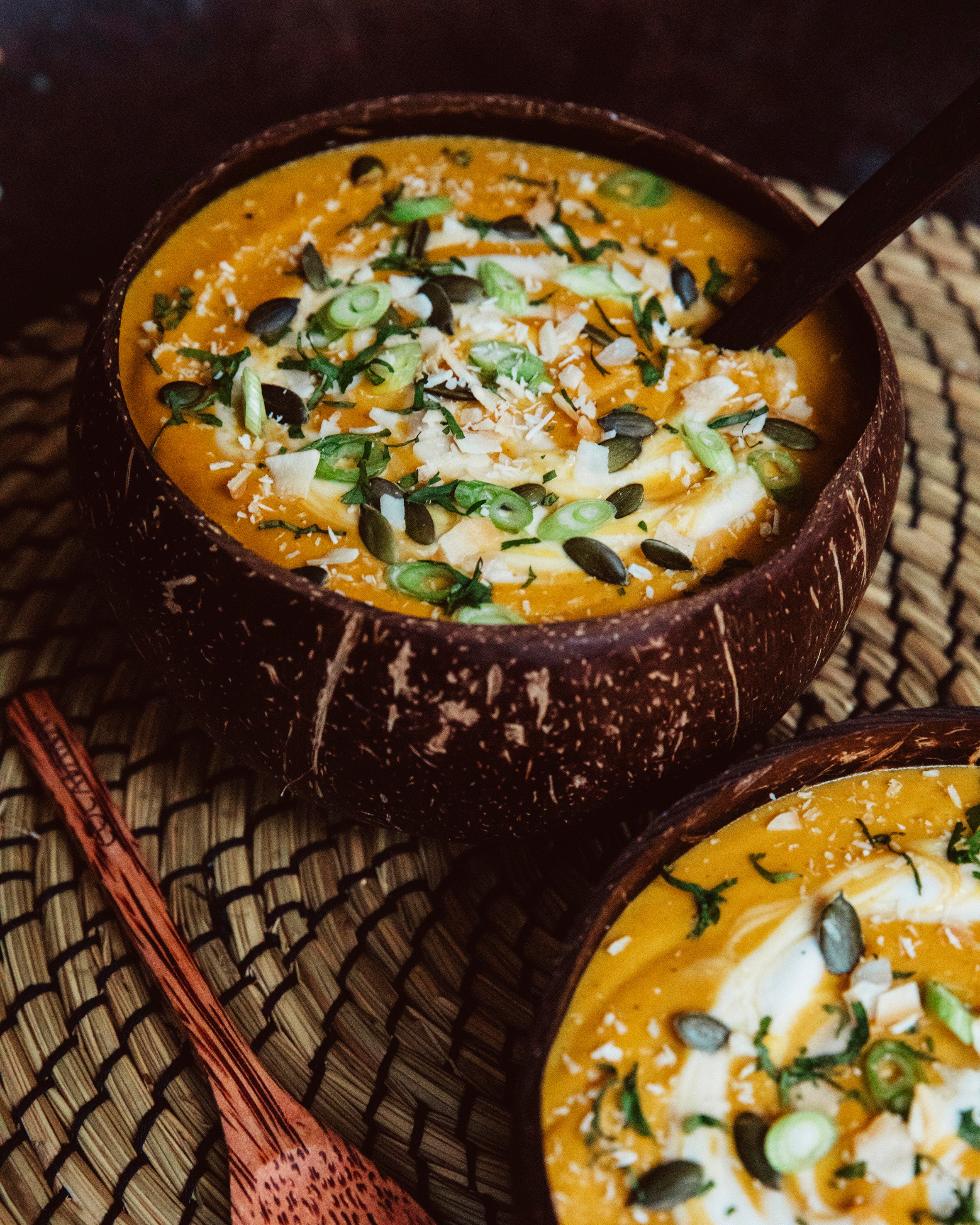 Coconutty Roasted Butternut Squash Soup