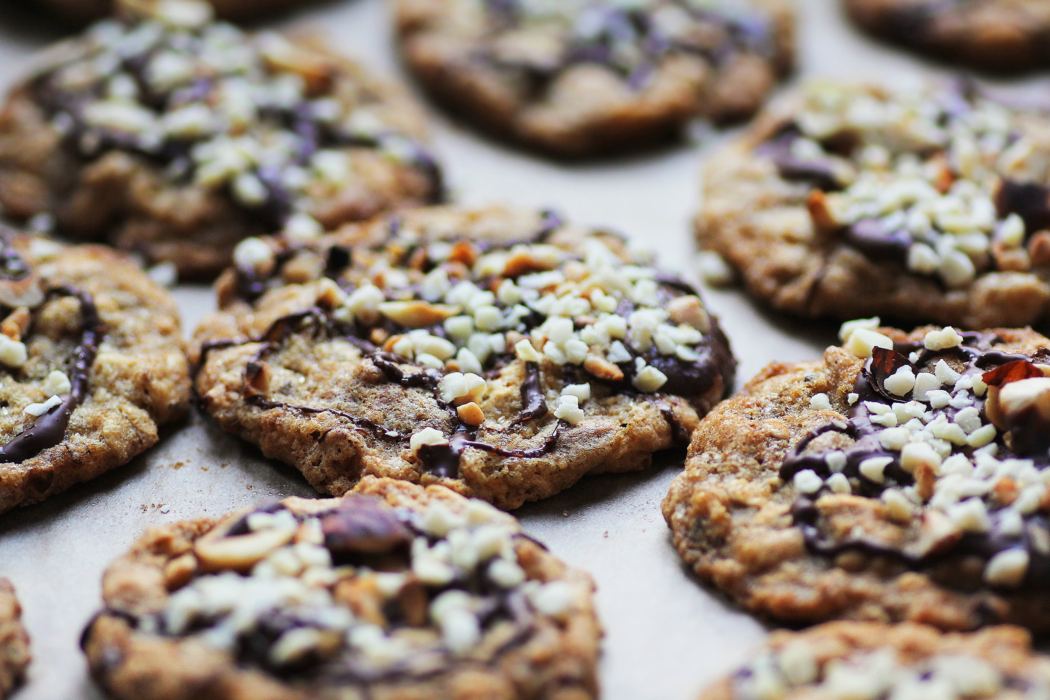 Choc & Almond Cookies