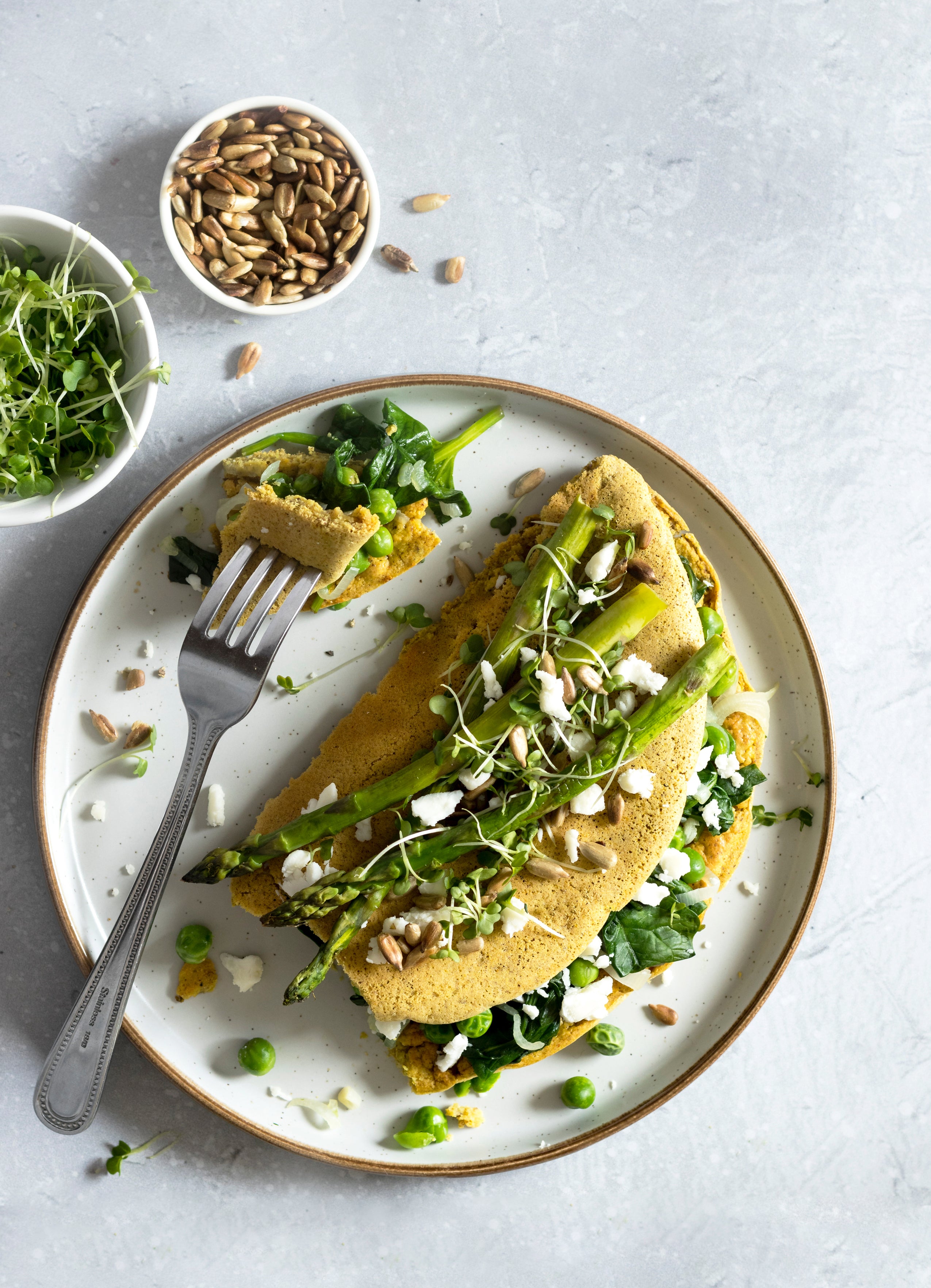 Dairy Free Chickpea Omelette