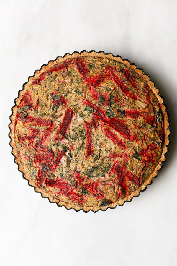 Beetroot Chard Quiche